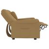 vidaXL Rozkładany fotel masujący z uchwytem, 2-os., taupe