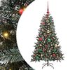 vidaXL Sztuczna choinka z podstawą Zielony 120 cm PVC, plastik i stal
