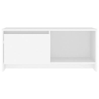 vidaXL Szafka pod TV, biała, 90x35x40 cm, materiał drewnopochodny