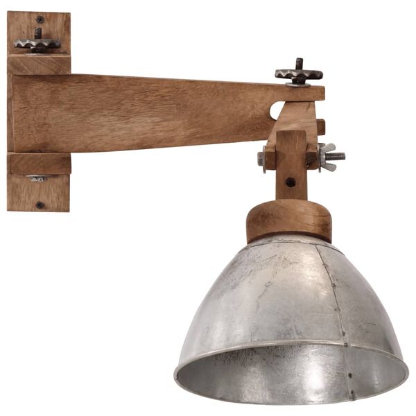 vidaXL Kinkiet 25 W, srebrny vintage, E27