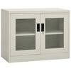 vidaXL Szafa na dokumenty, szara, 90x40x70 cm, stalowa