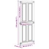 vidaXL Drzwi Corona Biały 80 x 210 cm Materiał drewnopochodny