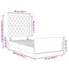 vidaXL Ł&oacute;żko sprężynowe Z zagł&oacute;wkiem R&oacute;żowy 90 x 200 cm Aksamit