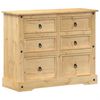 vidaXL Komoda Corona, 110x43x91 cm, lite drewno sosnowe