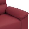 vidaXL Fotel, winna czerwień, 100x81x84 cm, obity sztuczną sk&oacute;rą