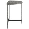 vidaXL Stolik ogrodowy, szary, 100x50x75 cm, rattan PE