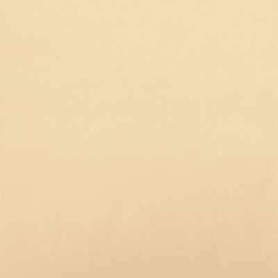 vidaXL Podnóżek, kremowy, 60x60x36 cm, obity aksamitem