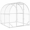 vidaXL Kurnik srebrny 200 x 200 x 200 cm Stal ocynkowana