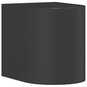 vidaXL Kinkiet zewnętrzny, czarny, odlewane aluminium