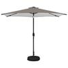 vidaXL Parasol ogrodowy z oświetleniem LED i podstawą 300 x 300 cm