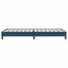 vidaXL Ł&oacute;żko typu Box Spring bez materaca Ciemnoniebieskie 80x220 cm