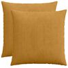 vidaXL Poszewka na poduszkę 2 pcs HEERLEN ż&oacute;łty 80 x 80 cm sztruks