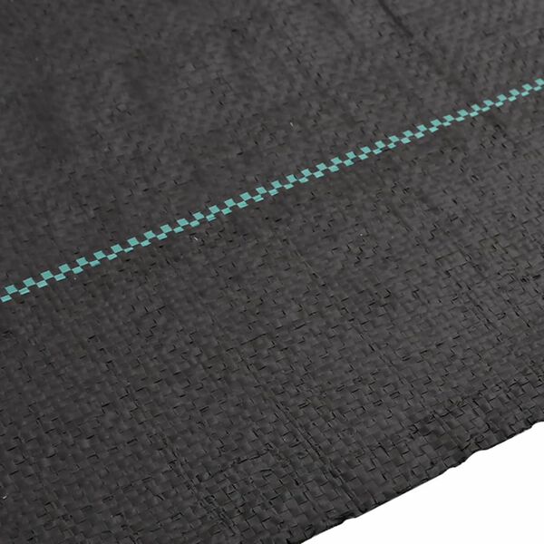 vidaXL Agrowłóknina antychwastowa, czarna, 4x25 m, PP