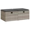 vidaXL 2-cz sofa ogrodowa z poduszkami, jasnoszary, rattan PE i akacja