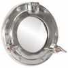 vidaXL&nbsp;Lustro wiszące w kształcie bulaja,&nbsp;&Oslash;23 cm,&nbsp;aluminium i szkło