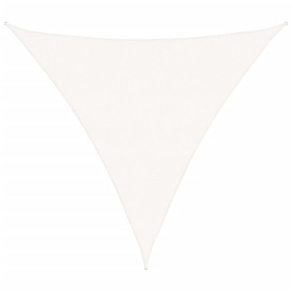 vidaXL Żagiel przeciwsłoneczny HDPE tr&oacute;jkątny 5x5x5 m, biały
