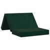 vidaXL Składana Sofa Ł&oacute;żko 80 x 67 x 45 cm Ciemnozielony