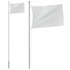 vidaXL Segmentowy maszt flagowy, srebrny, 6,08 m, aluminium