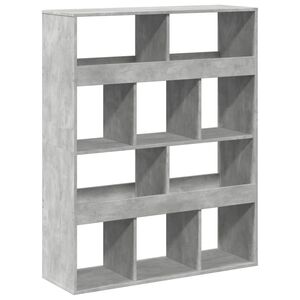 vidaXL Regał/przegroda do pokoju, szarość betonu, 100x33x125,5 cm