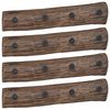 vidaXL Wieszak Brązowy 50 x 8 x 12 cm Lite Drewno Recyklingowe