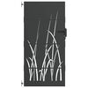 vidaXL Brama ogrodowa Czarny 85 x 200 cm Stal Malowana Proszkowo