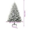 vidaXL Sztuczna Choinka z Oświetleniem Bożonarodzeniowym z Zestawem Kul