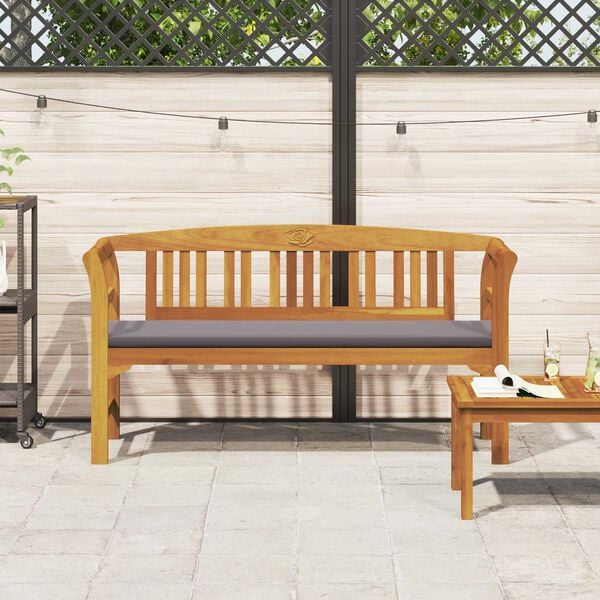 vidaXL Ławka R&oacute;żana Naturalny 157 x 46 x 82,5 cm Lite Drewno Akacji