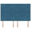vidaXL Zagł&oacute;wek Ciemnoniebieski 144 cm Aksamit