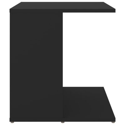 vidaXL Stolik boczny, czarny, 45x45x48 cm, płyta wiórowa