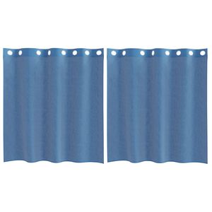 vidaXL Zasłony woalowe z przelotkami 2 szt. Royal Blue