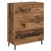 vidaXL Highboard z szufladą 2 pcs Stare drewno Materiał drewnopochodny