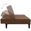 vidaXL 2- osobowa sofa rozkładana, brązowa, obita mikrofibrą