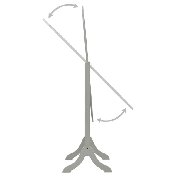 vidaXL Lustro wolnostojące, szare, 46x48x164 cm