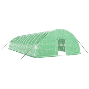 vidaXL Szklarnia ze stalową ramą, zielona, 84 m&sup2;, 14x6x2,85 m