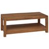 vidaXL Stolik kawowy naturalny 100 x 50 x 40 cm Lite drewno teakowe