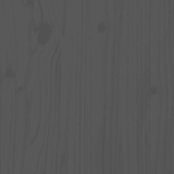 vidaXL Wezgłowie ł&oacute;żka, szare, 103,5x3x81 cm, lite drewno sosnowe