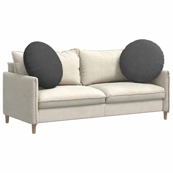 vidaXL Poduszki na siedziska 2 pcs Ciemnoszary &Oslash; 80 cm