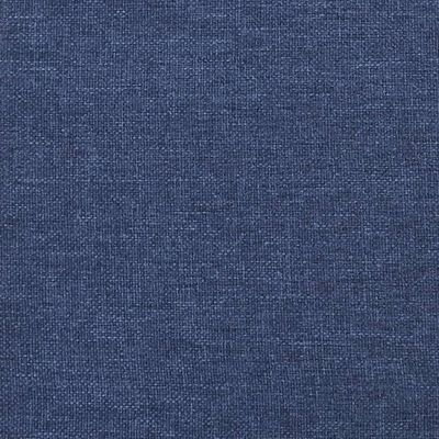 vidaXL Podnóżek, niebieski, 60x60x36 cm, tkanina i ekoskóra