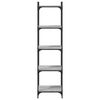 vidaXL 5-poziomowy regał na książki, szary dąb sonoma, 40x30x154 cm