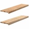 vidaXL Stopnie schodowe, 2 szt. surowe, 100x25x2cm lite drewno dębowe