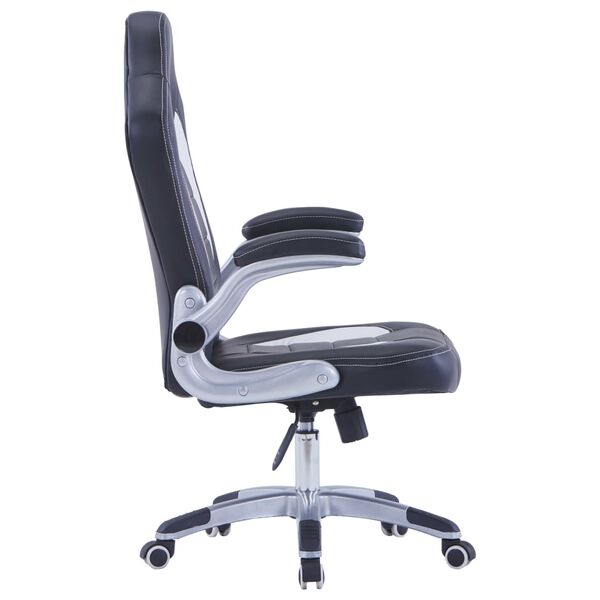 vidaXL Fotel dla gracza, czarny, sztuczna sk&oacute;ra