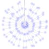 vidaXL Ogrodowa lampka fajerwerkowa, niebieska, 20 cm, 140 LED