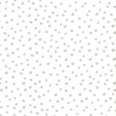 Fabulous World Tapeta Dots, biało-szara, 67106-1