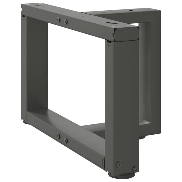 vidaXL Nogi do stolika kawowego w kształcie litery T 2 szt. Antracyt 50x25x(30-31) cm Stal