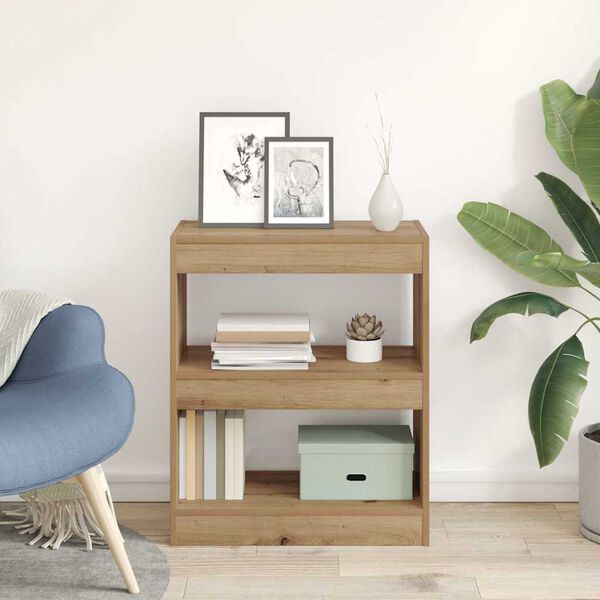 vidaXL Szafka na książki Dąb rzemieślniczy 60 x 30 x 72 cm