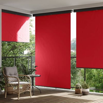 vidaXL Markiza boczna na balkon, 165x250 cm, czerwona