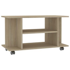 vidaXL Szafka pod TV, dąb sonoma, 80x40x45 cm, materiał drewnopochodny