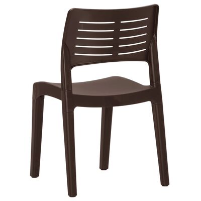 vidaXL Krzesła ogrodowe, 2 szt., kolor mokki, polipropylen