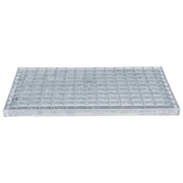 vidaXL Ruszt Srebrny 50 x 35 x 2 cm Stal ocynkowana na gorąco