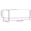 vidaXL Pokrowce na meble ogrodowe, 2 szt., czarne 229x113x73 cm